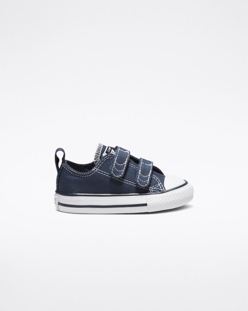 Chlapecké Boty Nízké Converse Chuck Taylor All Star Easy-On Tmavě Blankyt Bílé | CZ SVPF53